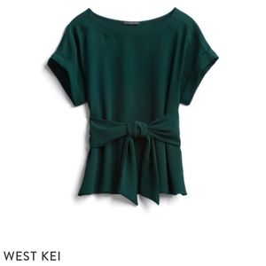 WEST KEI

Julianna Cuffed Sleeve Tie Front Blouse